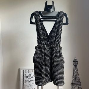 Zara Tweed Pinafore Dress Pocket